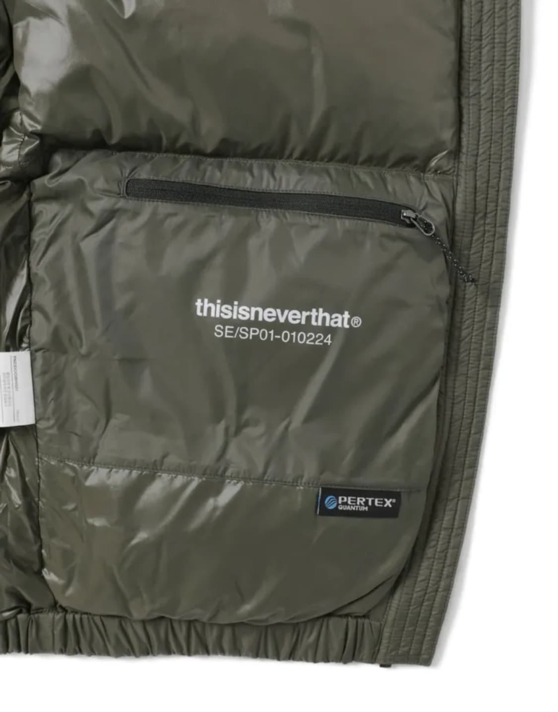 디스이즈네버댓 Pertex 패딩 올리브 상품이미지5
