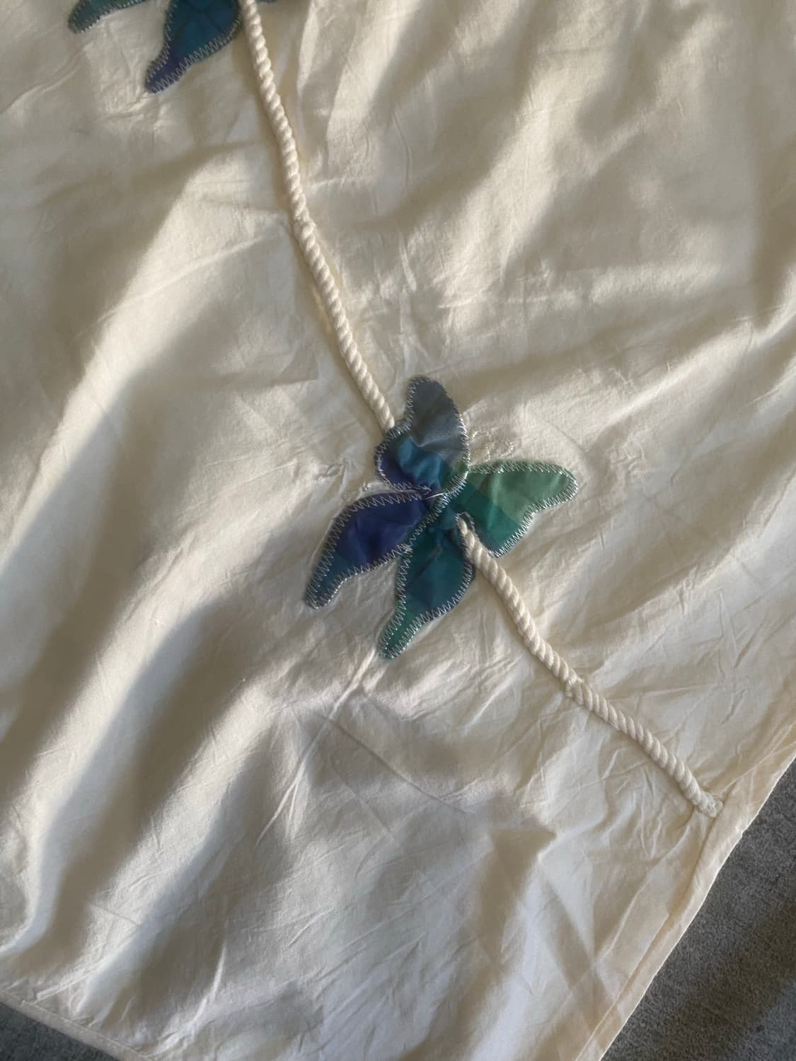 일본빈티지 하구미모리걸할메카지 바선생 버터플라이 반팔블라우스 상품이미지5