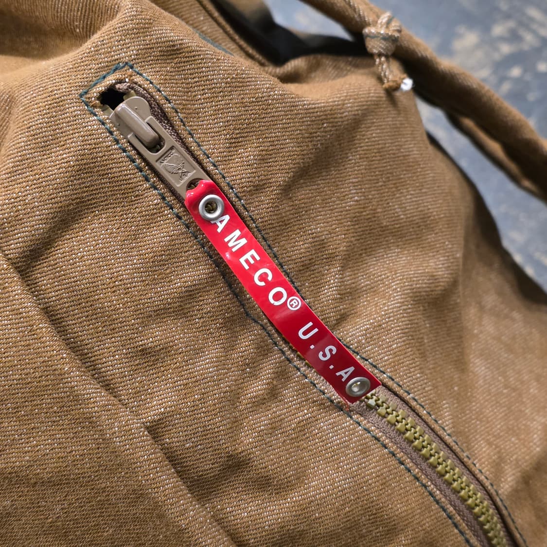 아메코 토마호크 인디언 프린팅 브라운 백팩 상품이미지7