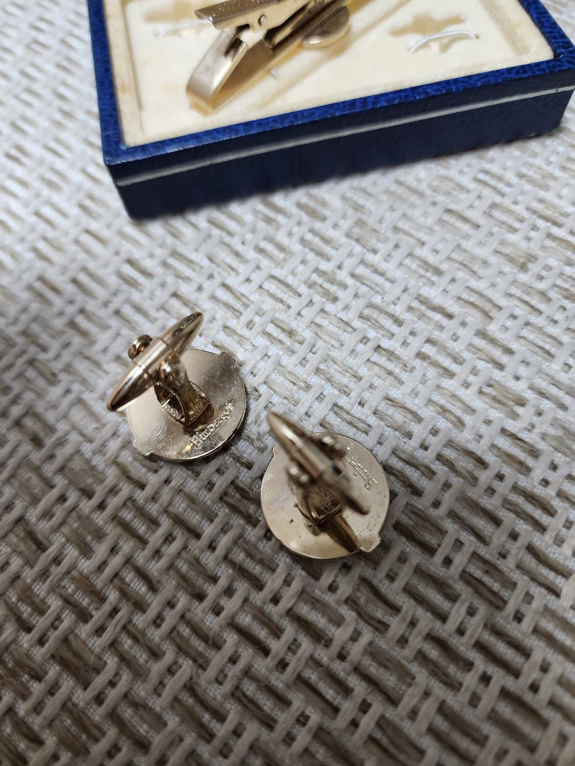 버버리 Burberry 빈티지  커프스 넥타이핀 세트  상품이미지5