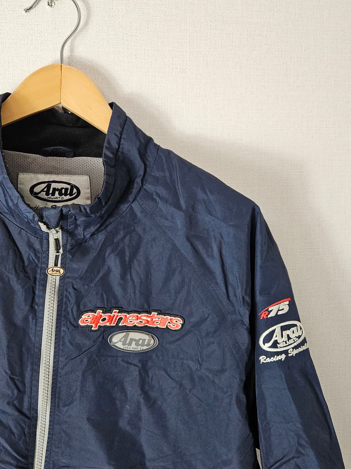 아라이 헬멧 일판 레이싱 빅로고 바람막이 자켓 라이더 XL 상품이미지4