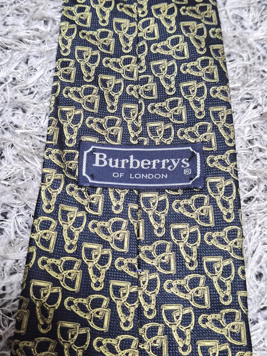 버버리Burberry 금장 패턴 넥타이 Free - N34 상품이미지3