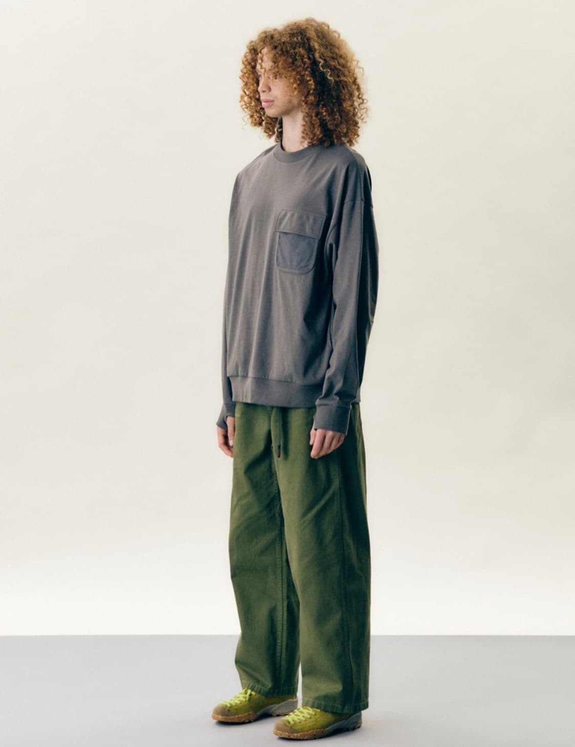 그라미치 와이드 팬츠 Olive S(28-30) 상품이미지2