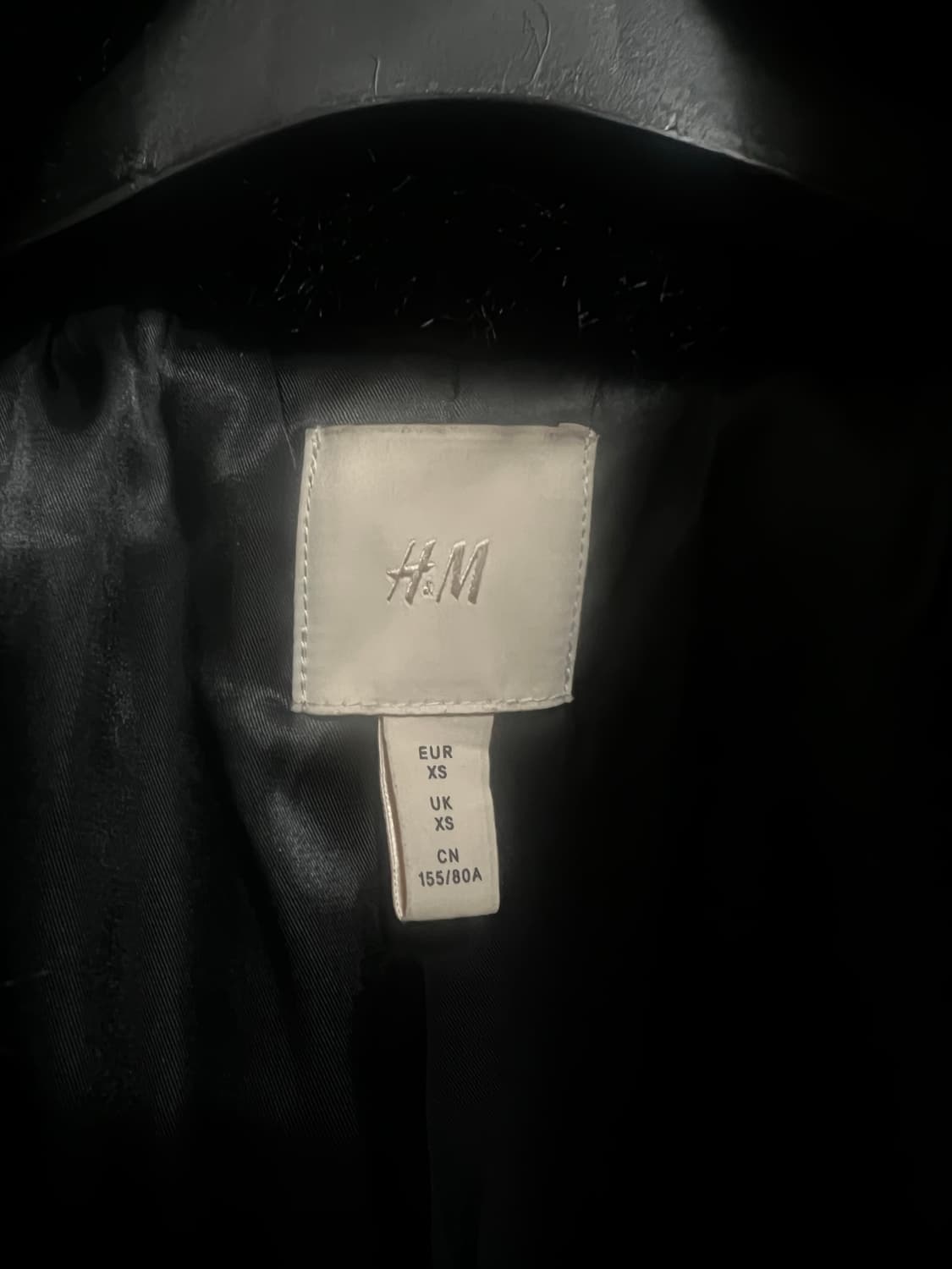 h&m 에이치앤엠 흐앤므 블랙 퍼 코트 퍼자켓 상품이미지2