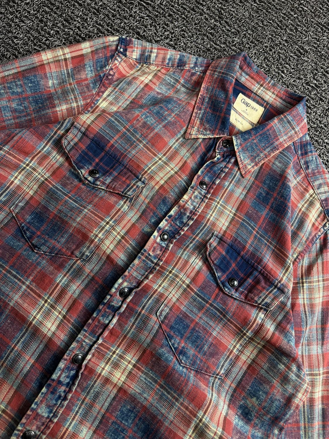 Gap 갭 아메카지 체크 패턴 웨스턴 셔츠 4059 상품이미지3