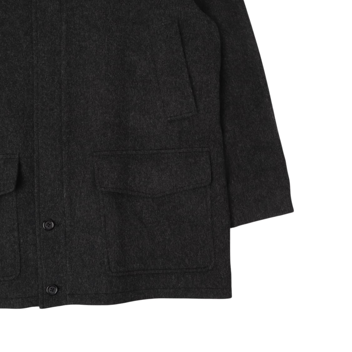 버버리 챠콜 usa메이드 싱글 울 코트 상품이미지4