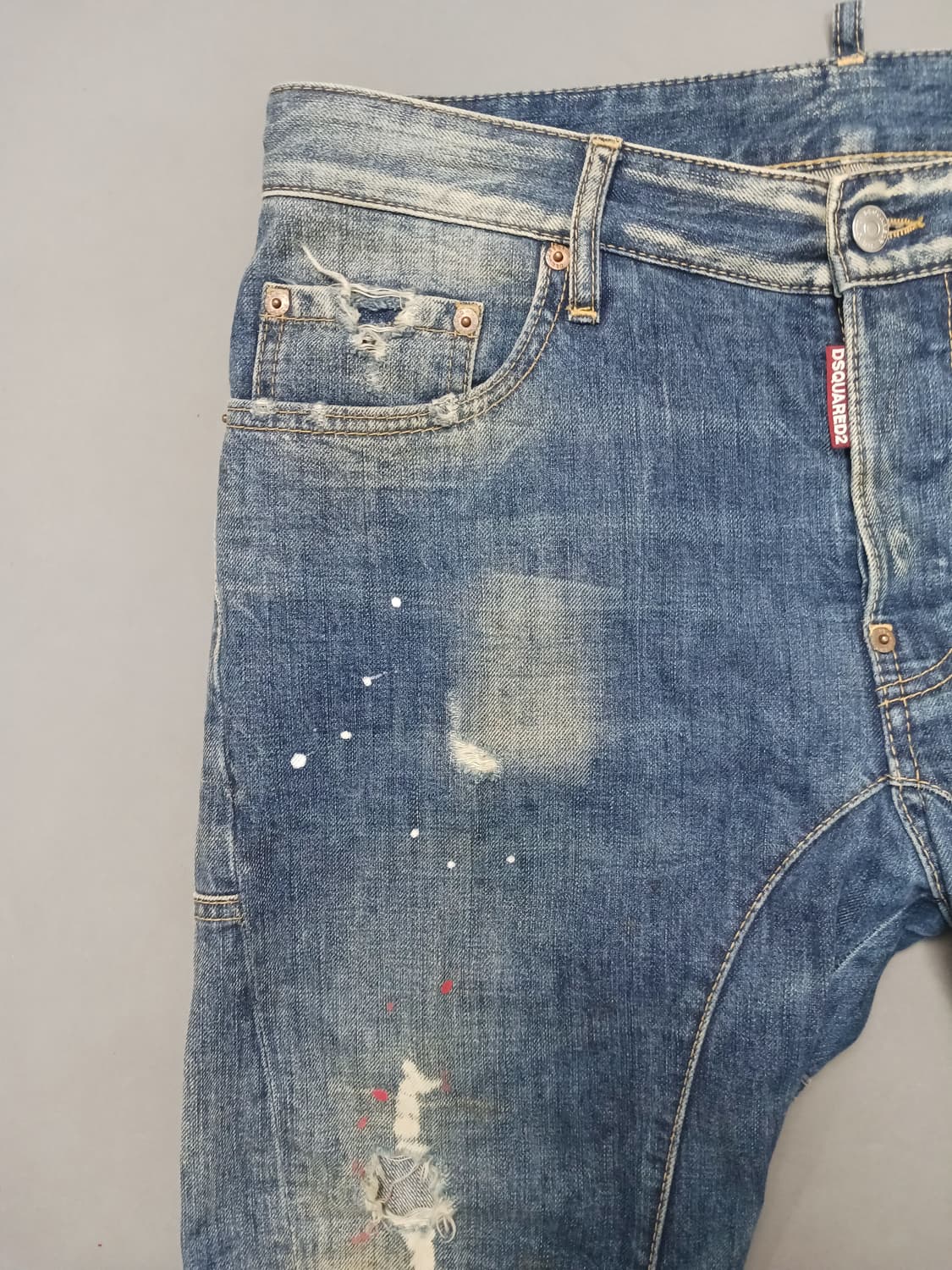 [32] 정품 디스퀘어드2 루키포켓 크러쉬 바이커진 청바지 상품이미지3