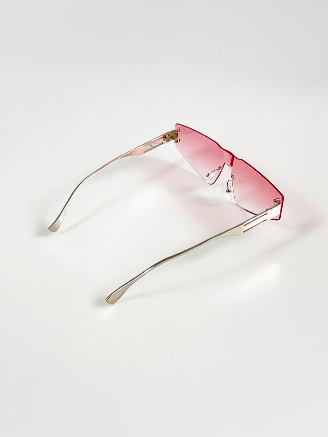 무테 스퀘어 쉴드 고글 프레임 빈티지 틴트 선글라스 상품이미지4