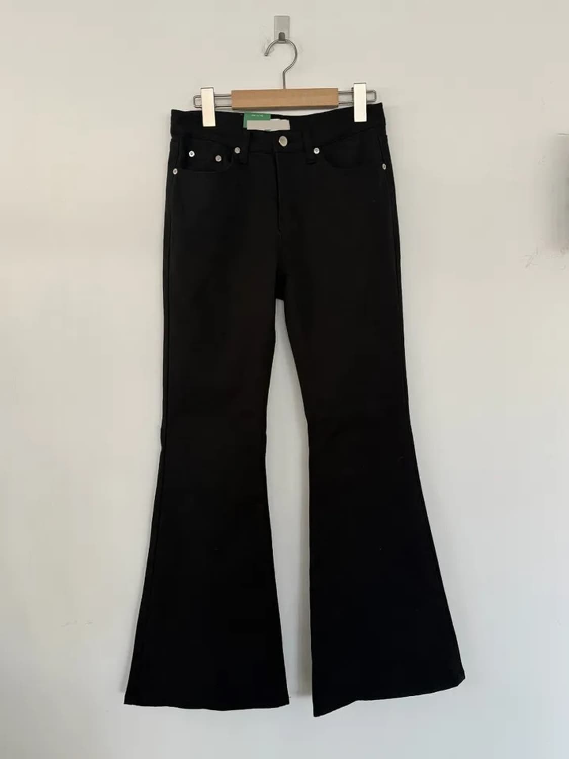 택ㅇ새제품) ootj 스터드 부츠컷 데님 팬츠 블랙 m 상품이미지6