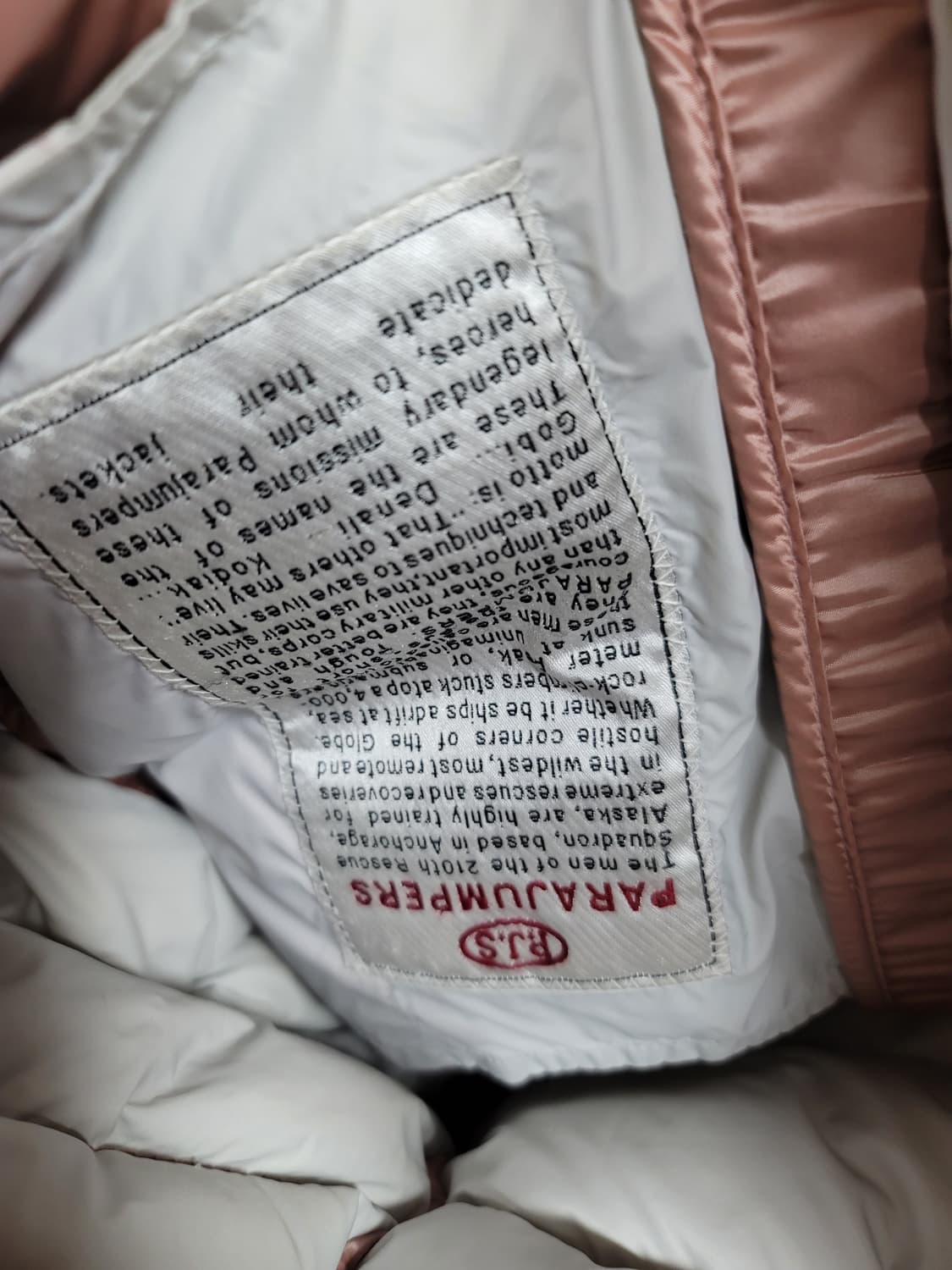 파라점퍼스 핑크 마리아 다운패딩  Y-S사이즈 상태극상
 상품이미지7