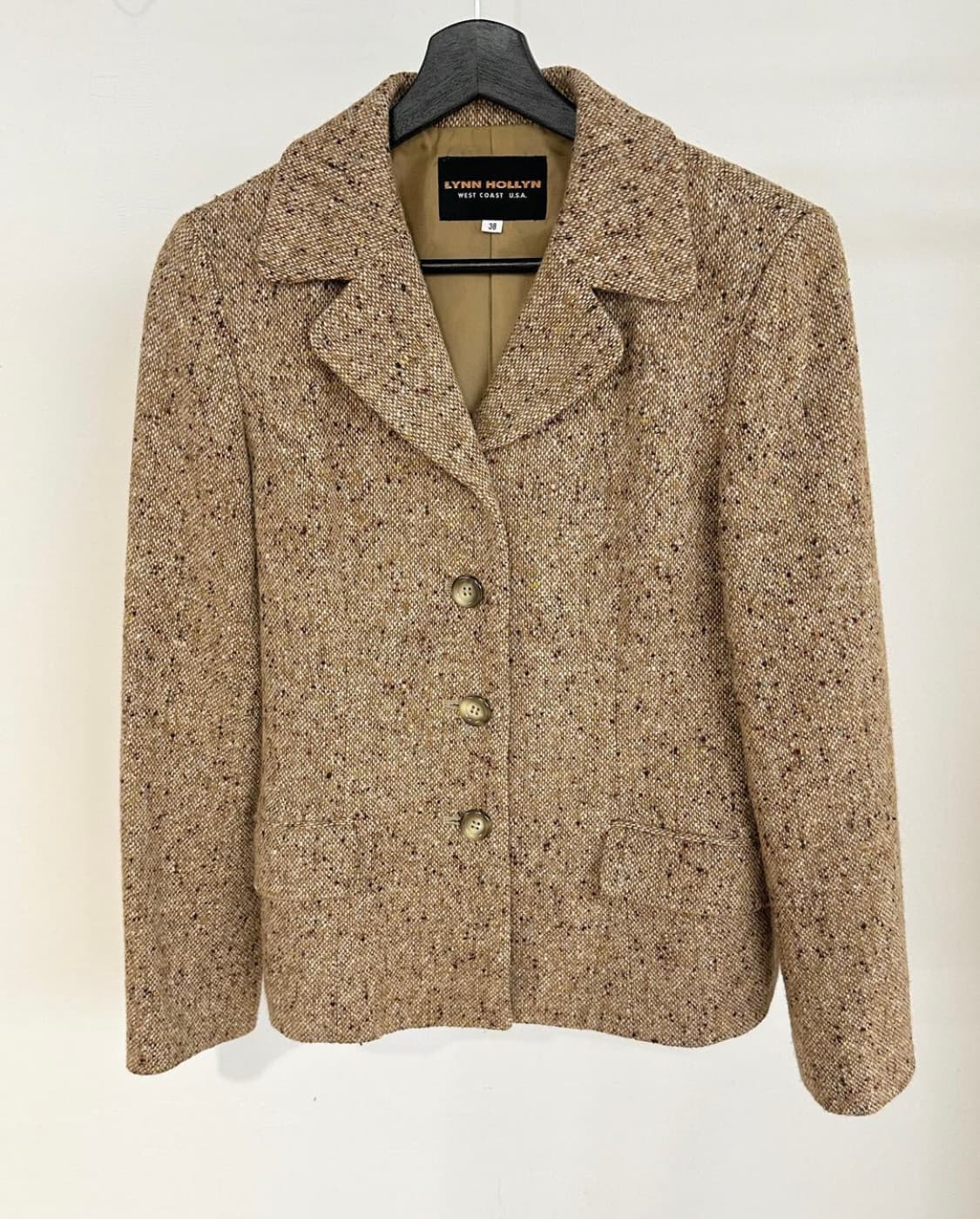 빈티지 베이지 울 블레이져 상품이미지1