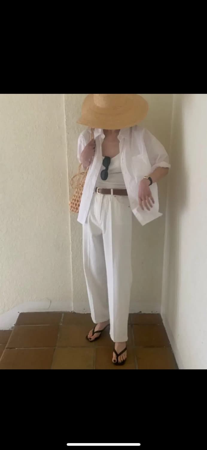 파운더스 마르셀 팬츠 화이트 상품이미지2