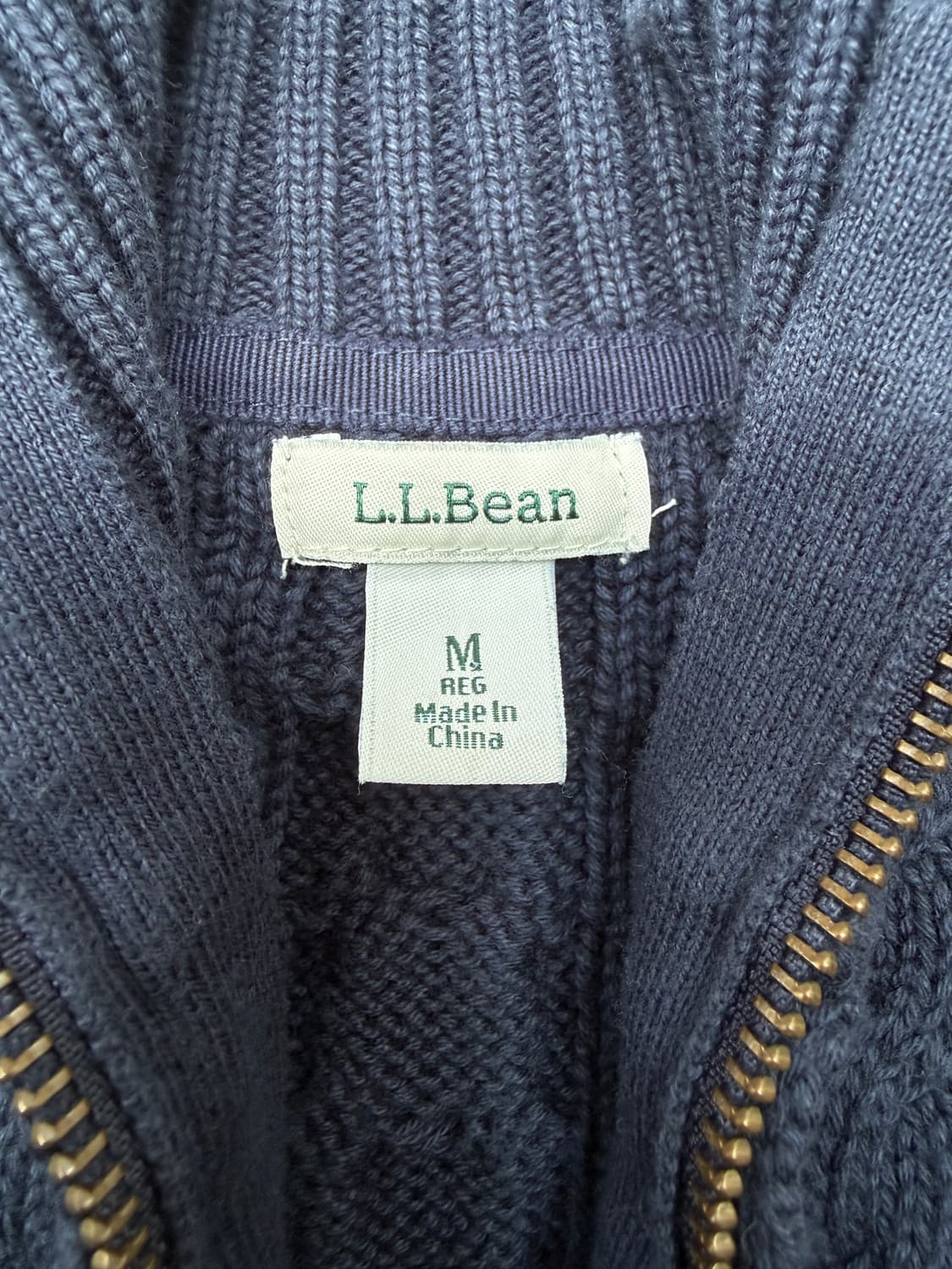 L.L.Bean 집업 니트 가디건 m 상품이미지3