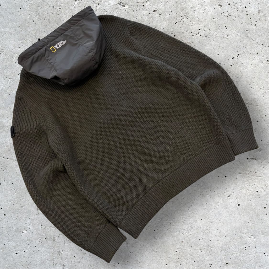 [110] 내셔널지오그래픽 니트 후드 집업 가디건 D37 상품이미지2