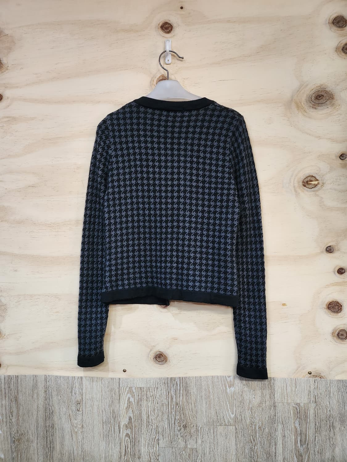 76) 유니클로 체크 울100 가디건 상품이미지2