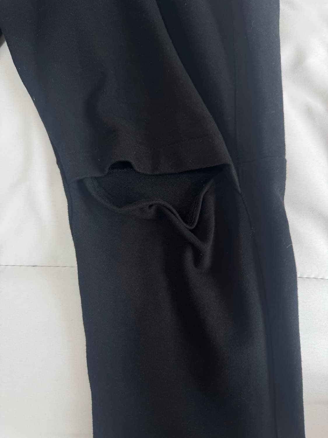 ZARA MAN 자라 블랙 무릎절개 밴딩 팬츠 XL 상품이미지7