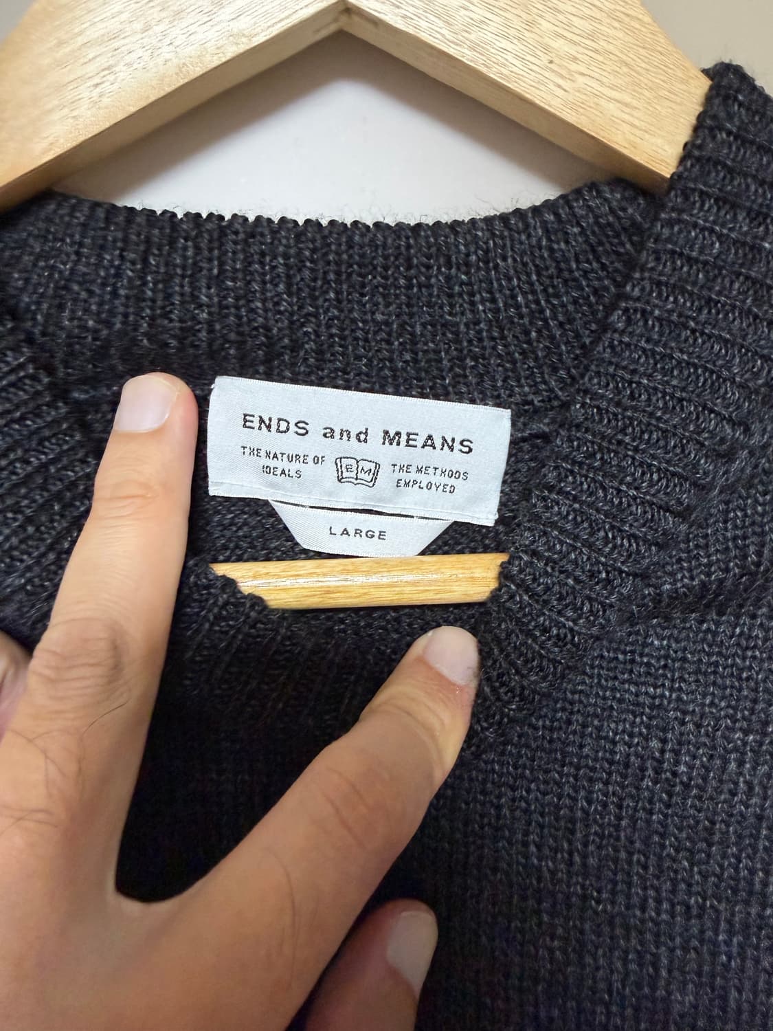 앤즈엔드민즈 메리노울 크루넥 상품이미지2