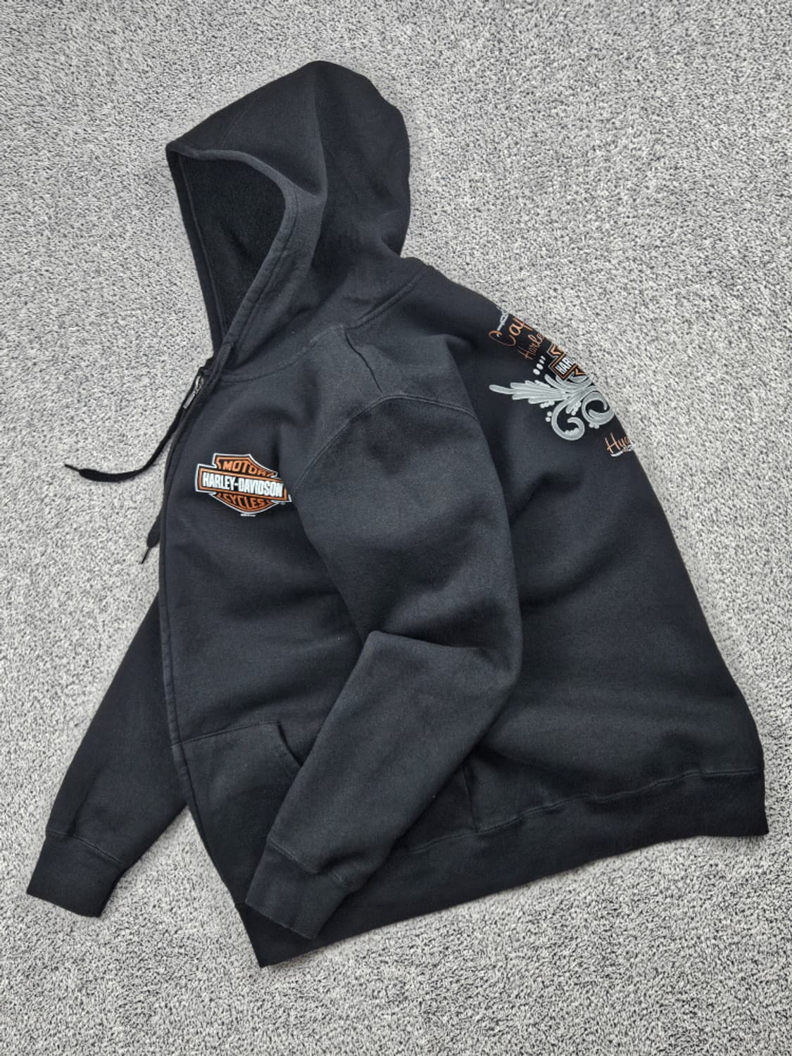할리데이비슨 스몰로고 프린팅 후드 집업 ( L ) / 10446 상품이미지4