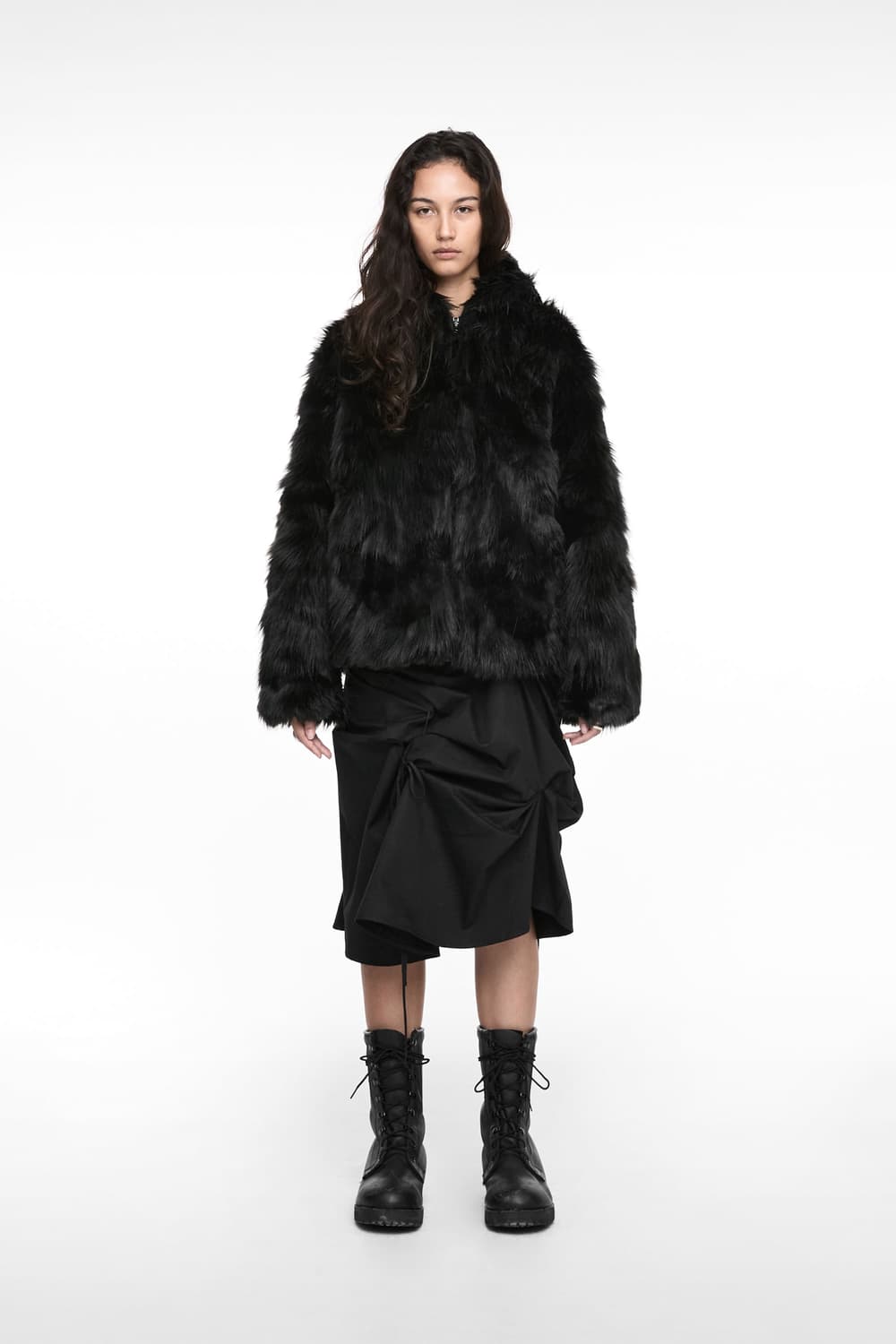 나체 리버시블 퍼자켓 새상품 사이즈0 상품이미지1