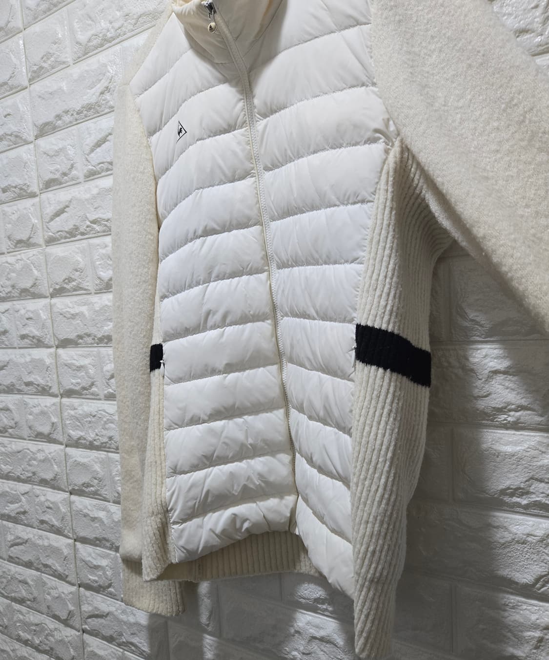 르꼬끄 골프 덕다운 패딩배색 방풍 집업니트 85~90 상품이미지7