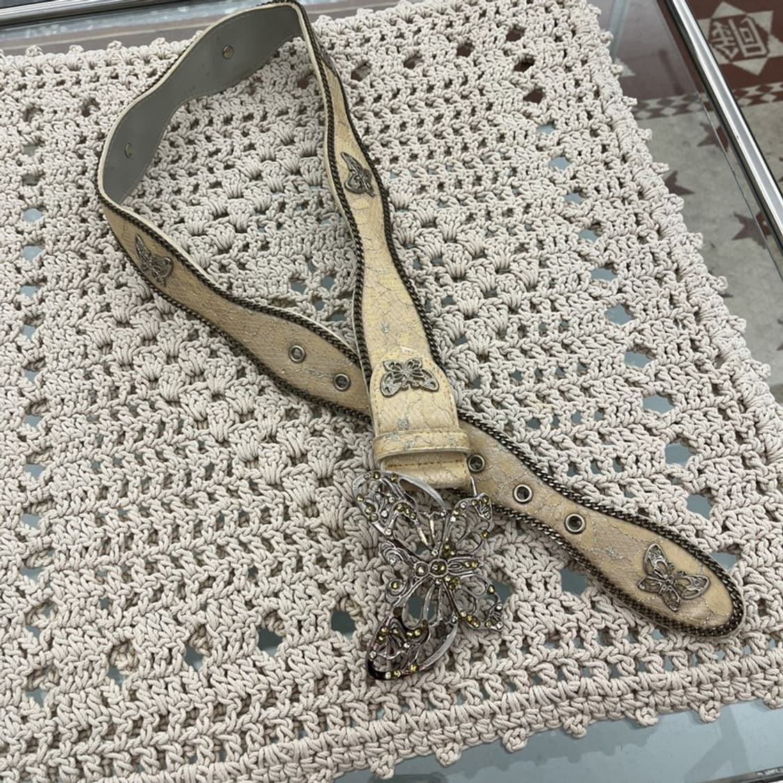 빈티지 에스닉 컨트리 웨스턴 펑크 나비 벨트 C10201 상품이미지3