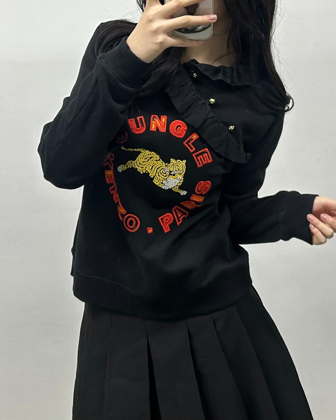 [M] 겐조 x H&M 프린팅 프릴 여성 맨투맨 스웻 셔츠 상품이미지1