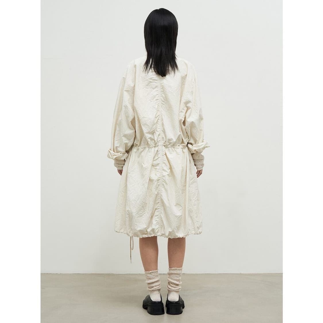 Wonderer Wrinkle Trench Coat Ivory 상품이미지2