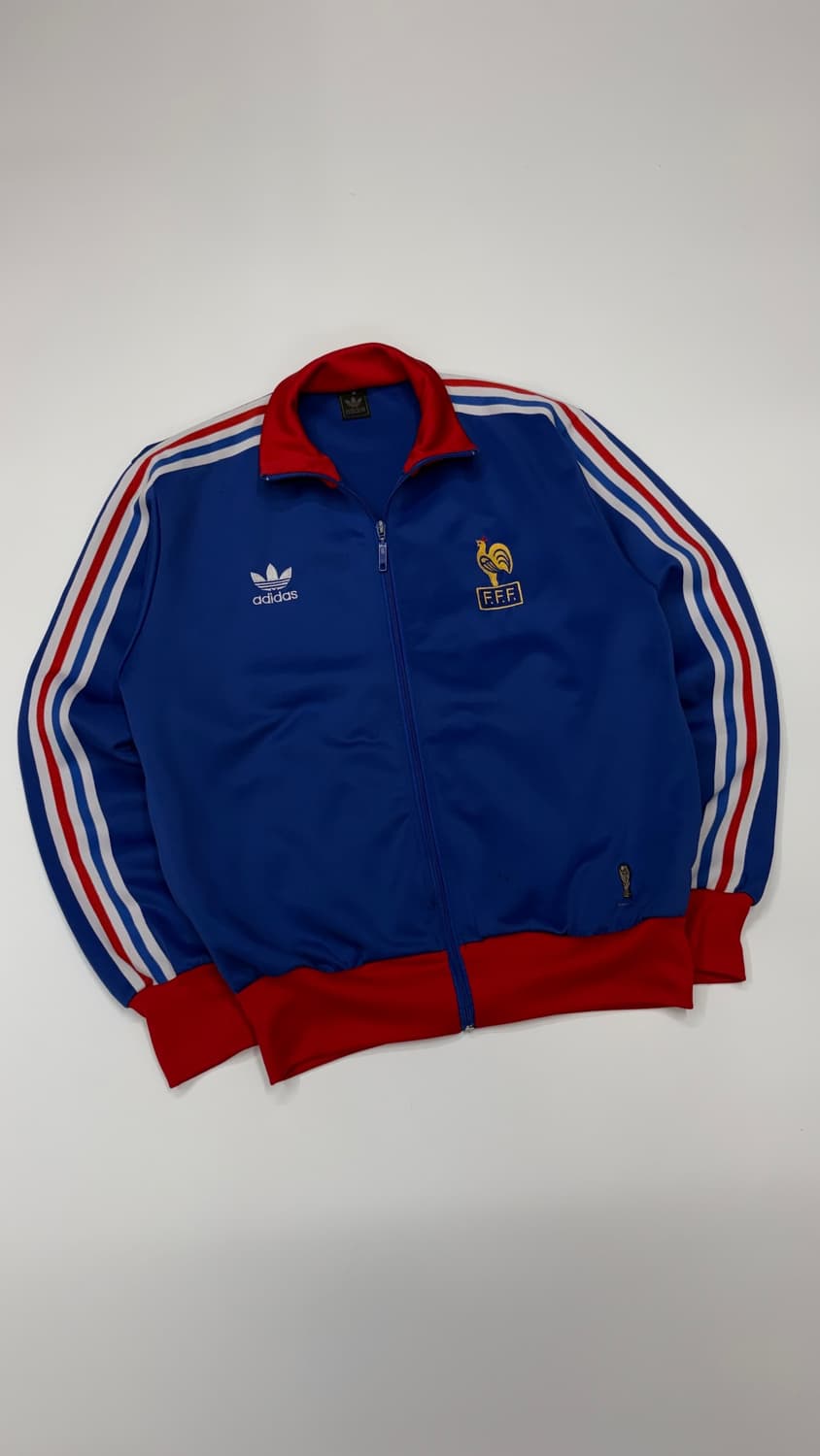 Adidas 아디다스 오리지널스 빈티지 프랑스 축구국가대표팀 트랙탑 져지 상품이미지1