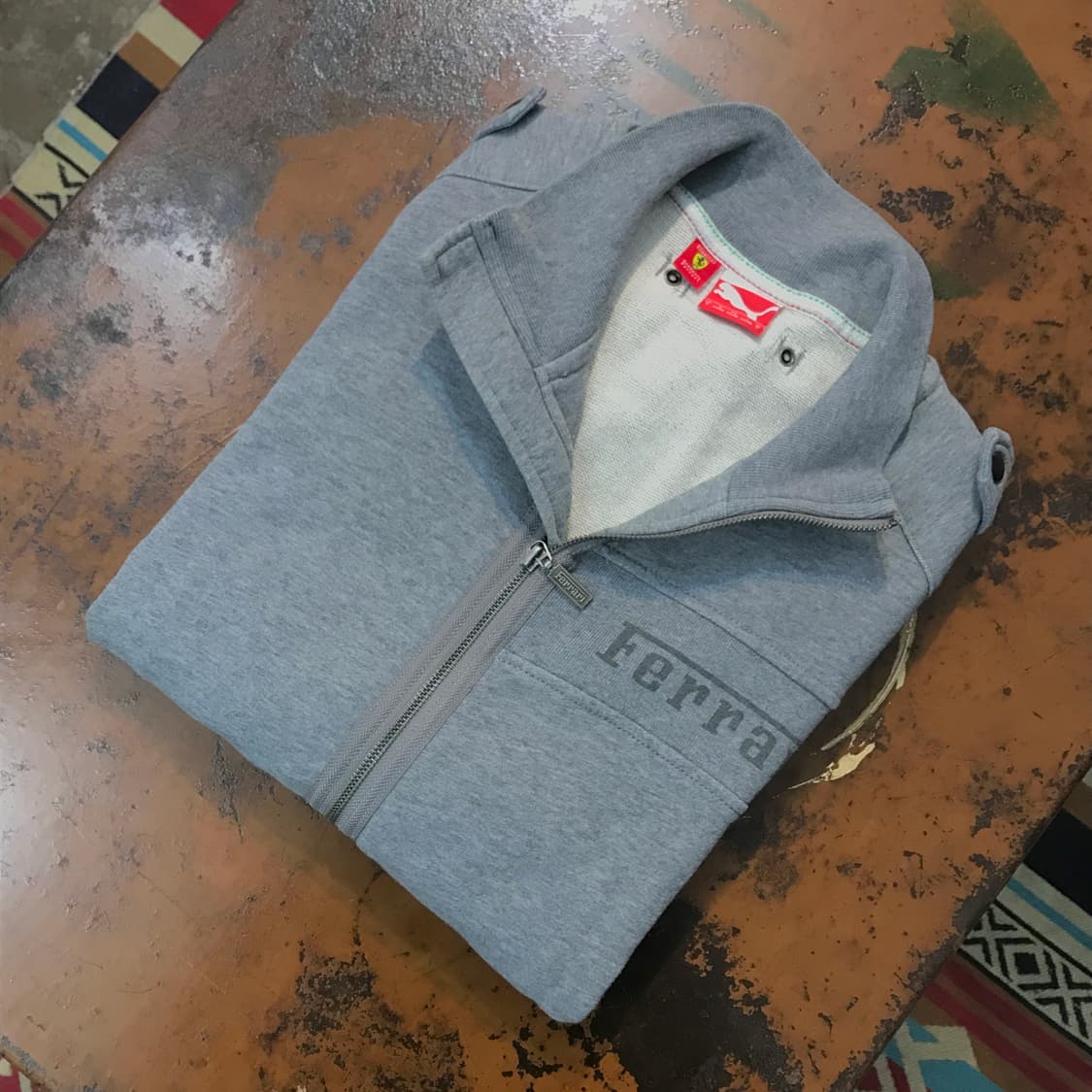 푸마 페라리 그레이 견장 집업 져지 자켓 남성 105 여성 루즈핏 상품이미지1