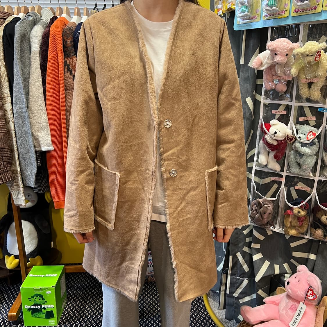 [Japanese Vintage] 올리브데올리브 무스탕 coat 상품이미지2