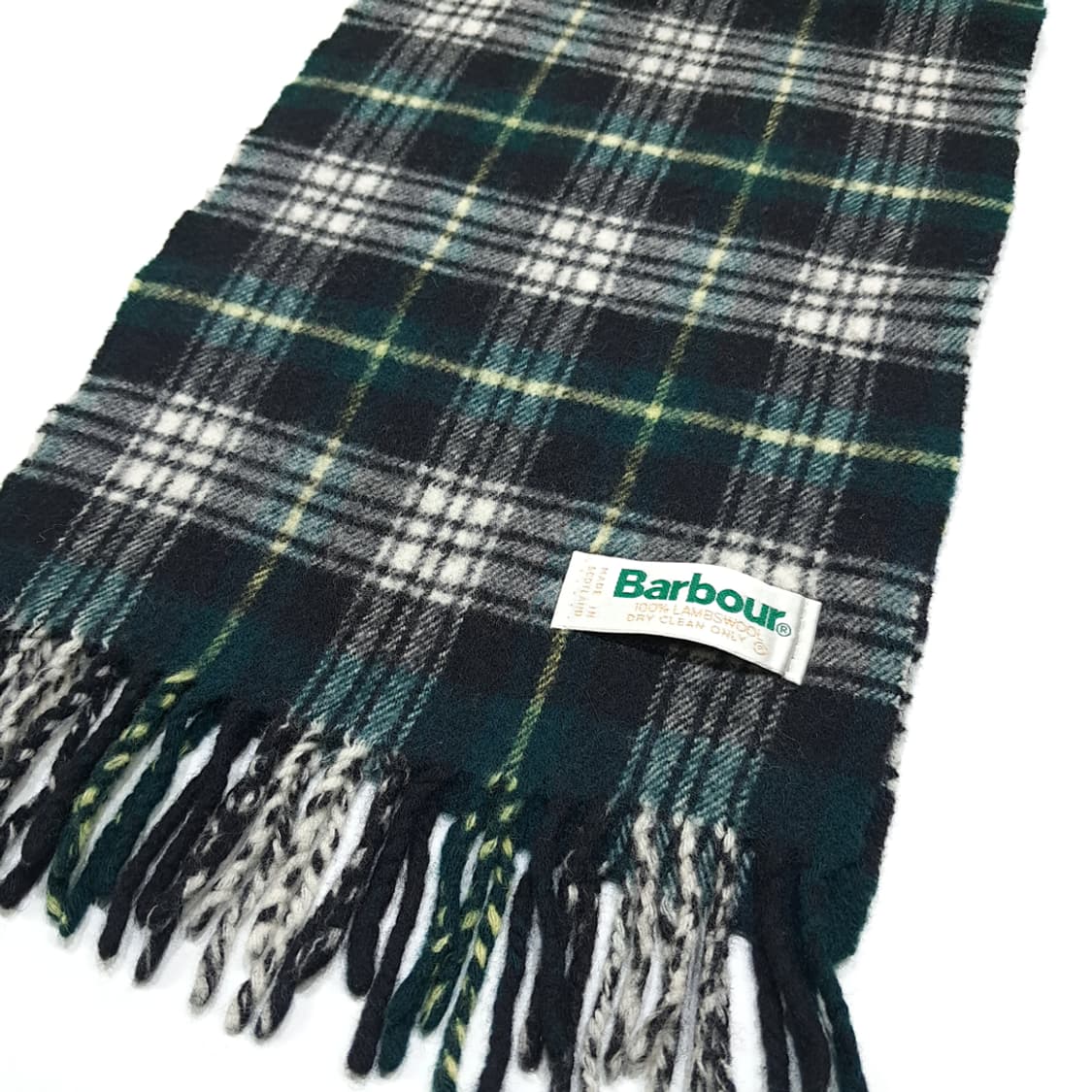 MX634 바버 00s 스코틀랜드판 램스울 타탄체크 머플러목도리 상품이미지4