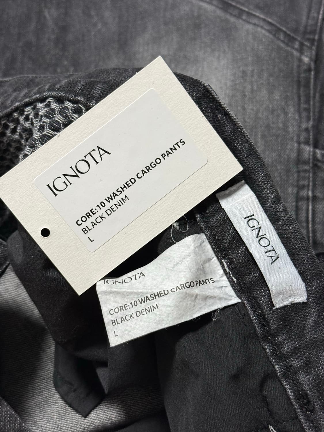 IGNOTA 코어 10 워시드 카고 팬츠 상품이미지3