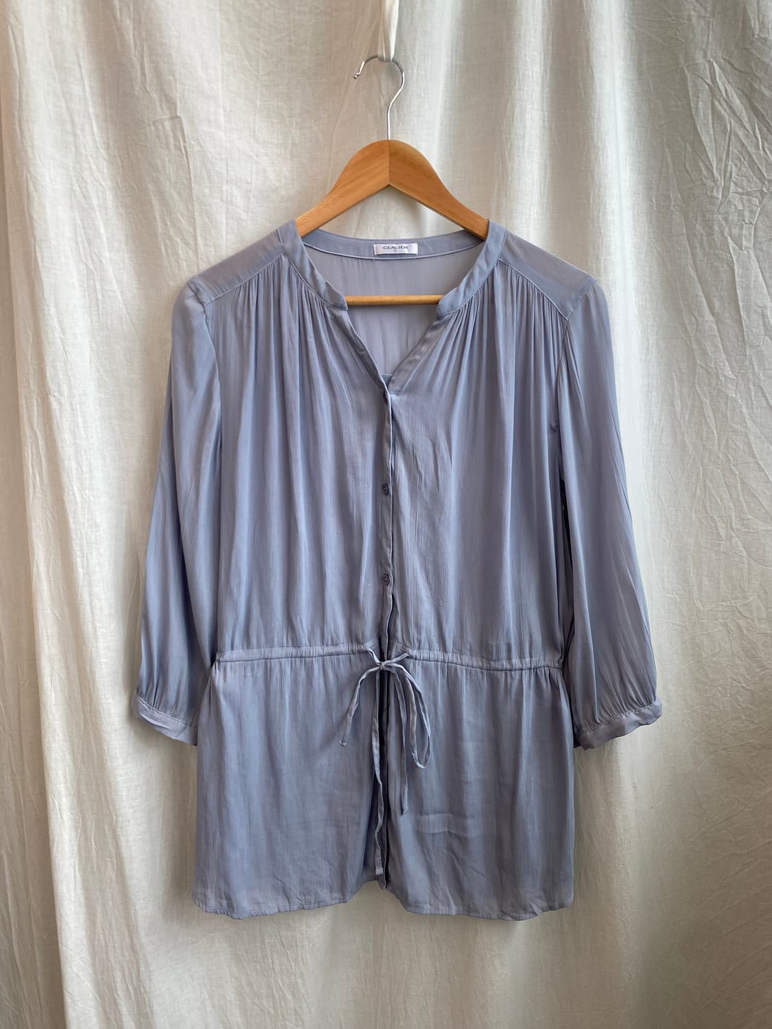 더스티블루 7부 블라우스(L) 상품이미지2