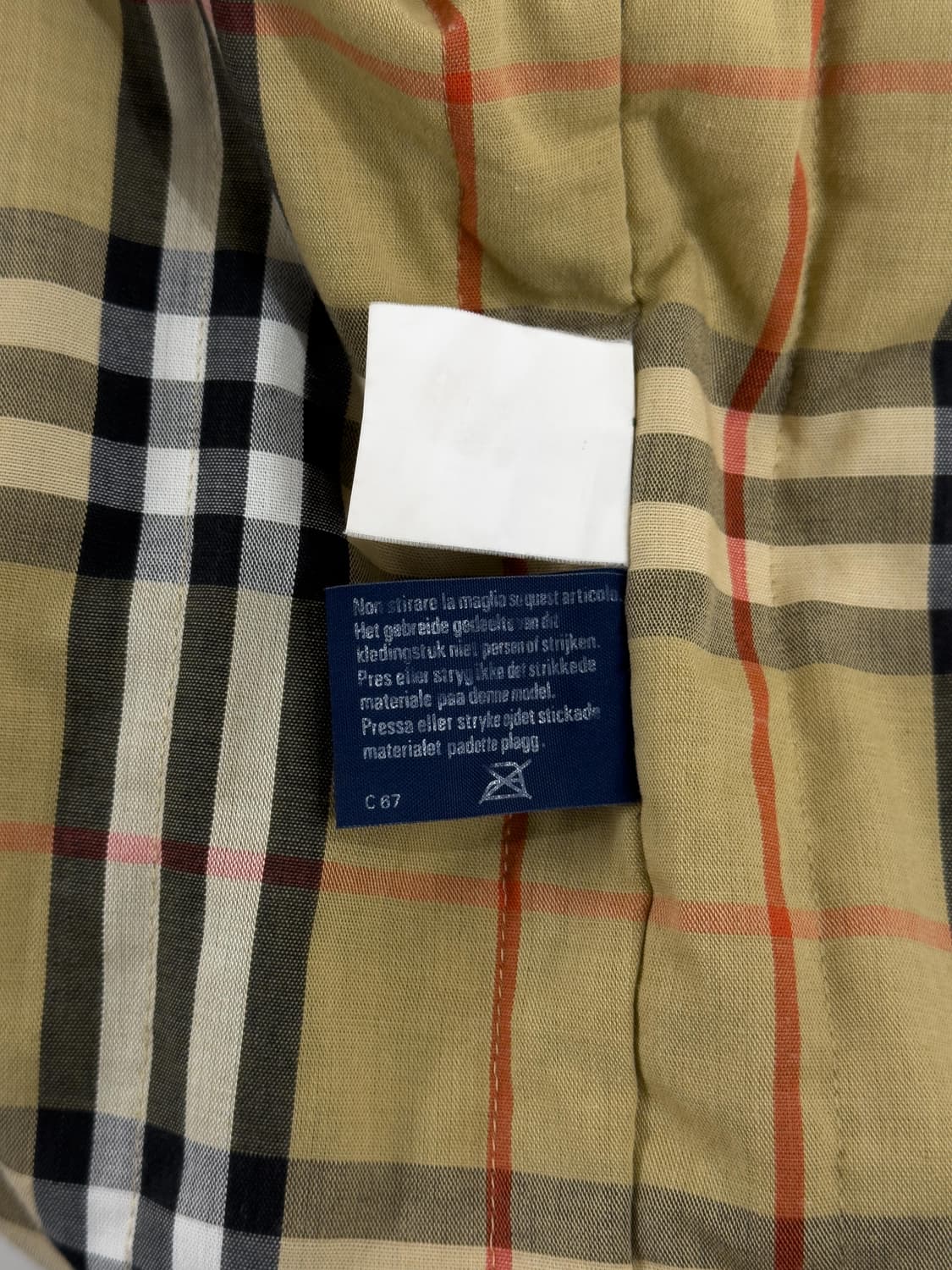 80s 버버리 영국제 코튼 블루종 상품이미지10