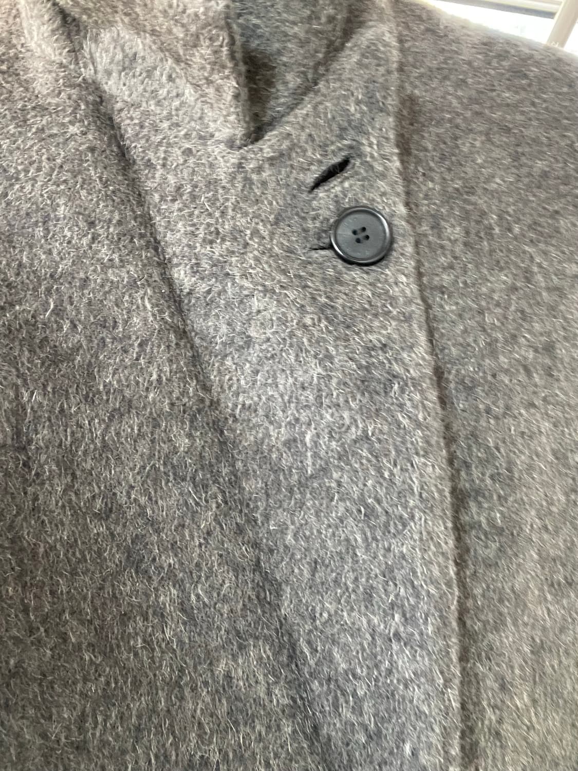 Stu 헤어리 더블 코트 차콜 L 상품이미지4