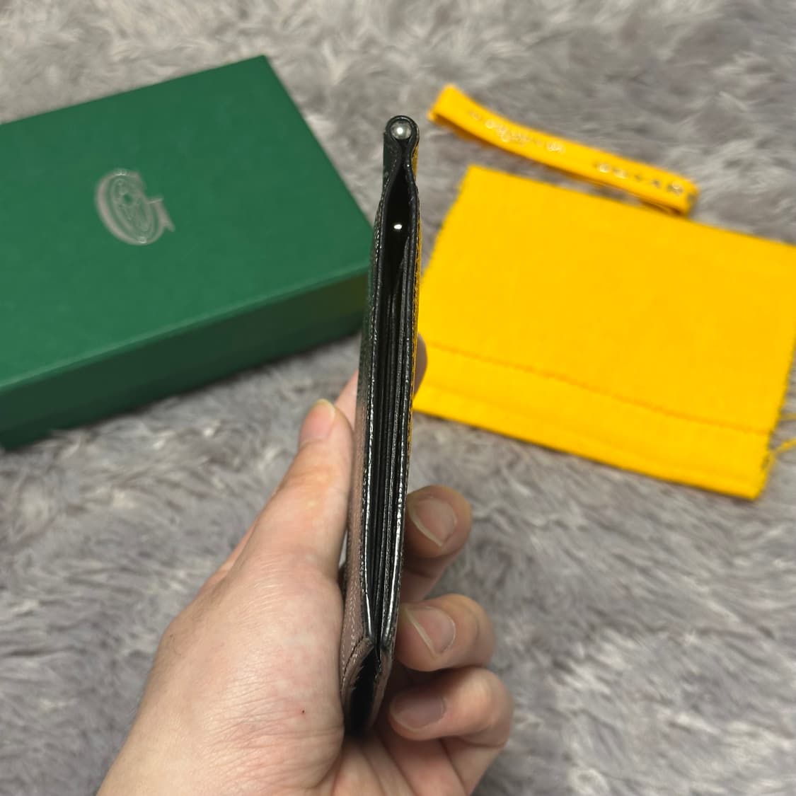 [풀구성] 고야드 생토마 머니클립 반지갑 블랙 상품이미지4