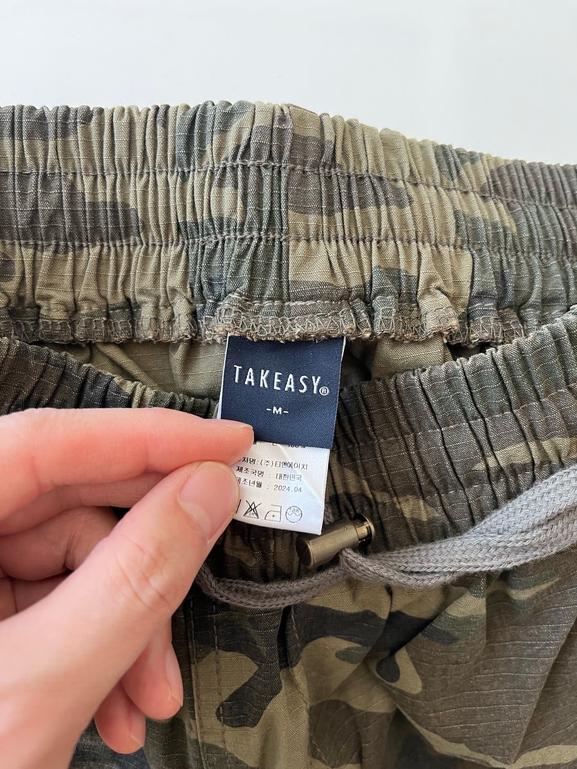 TAKEASY 카모 카고 바지 M 상품이미지8