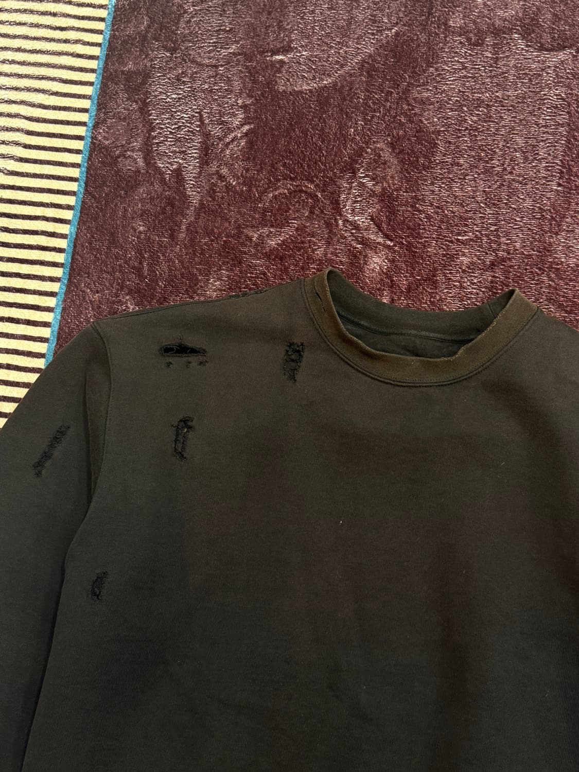 빈티지 디스트레스드 데미지 맨투맨  상품이미지5