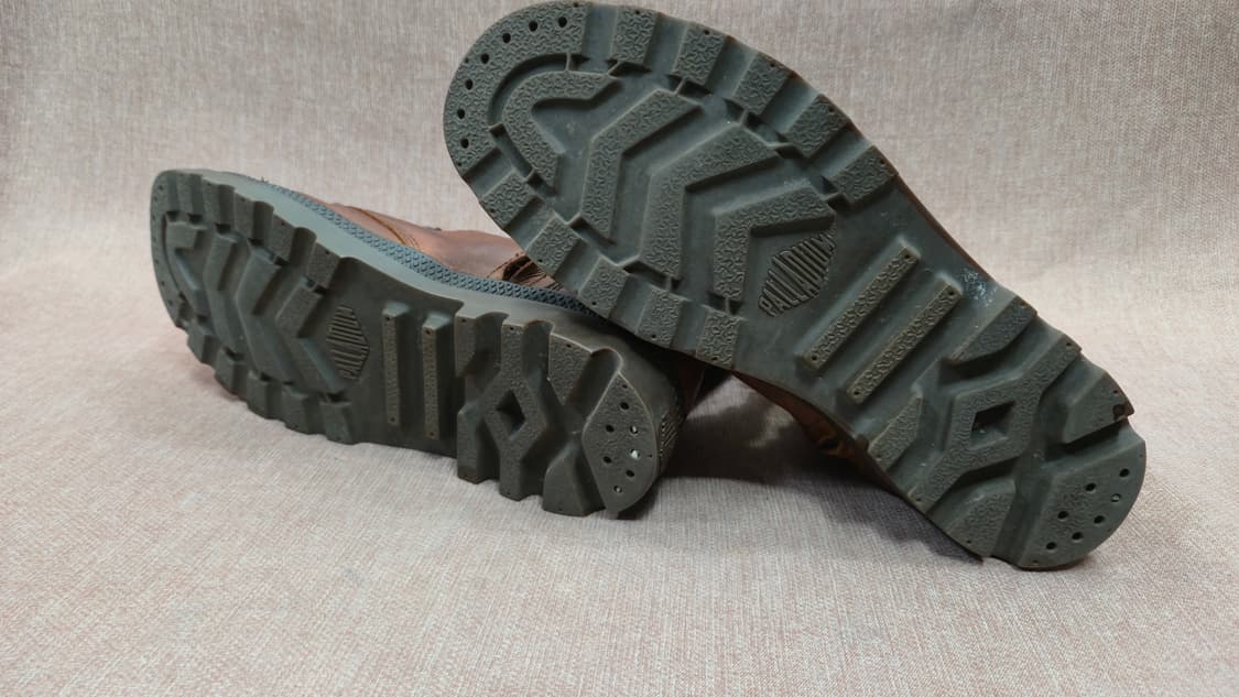 팔라디움 275mm- 배기 레더  워커 부츠 브라운 가죽 상품이미지6