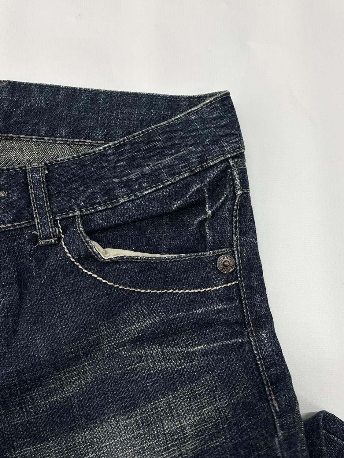 ⭐️로우라이즈 빈티지 워싱 데님 부츠컷 팬츠⭐️ 일본 빈티지 y2k 상품이미지5