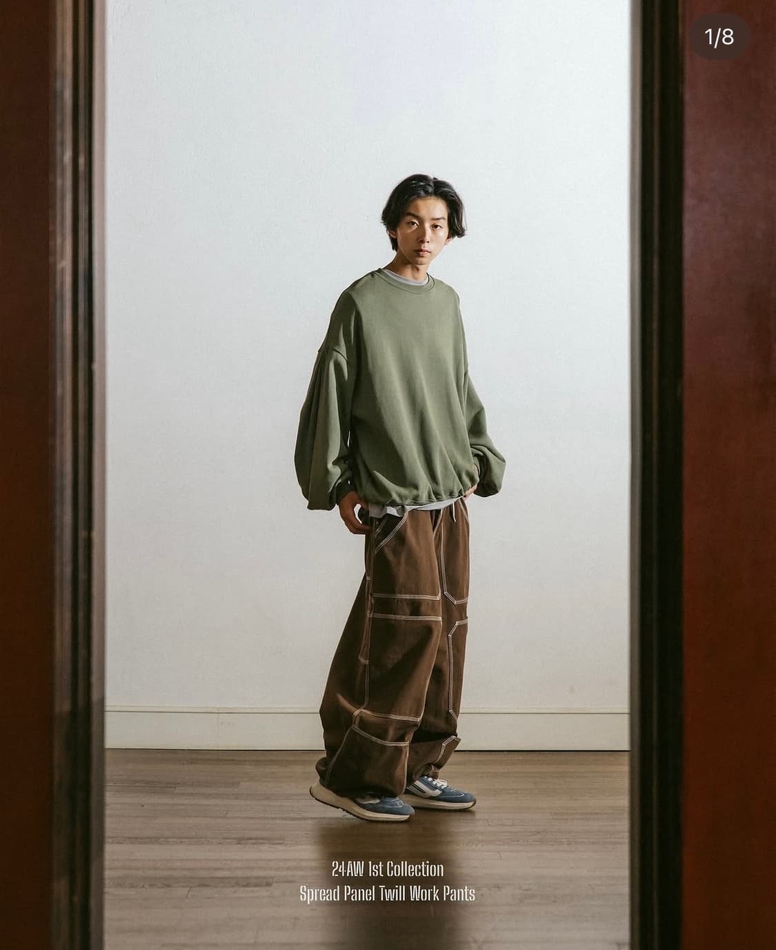 앵글런 Anglan Spread Panel Twill Work Pants 상품이미지4