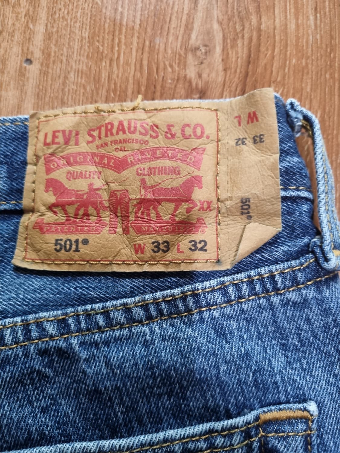리바이스 501 청바지 W33 L32 상품이미지4
