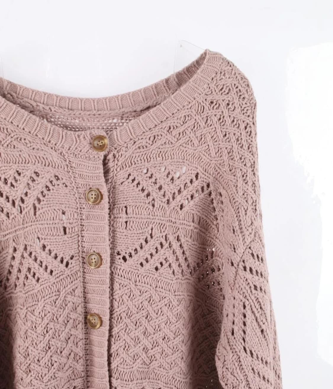 SAMANSA MOS2 사만사 모즈 코튼 아크릴 니트 가디건 상품이미지2