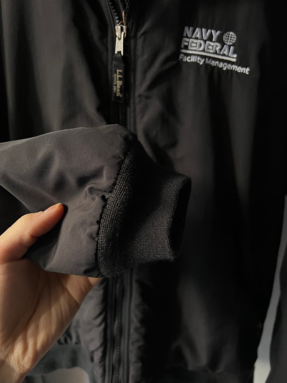 [S]엘엘빈 USA 플리스 라이닝 블랙 웜업 자켓 상품이미지5