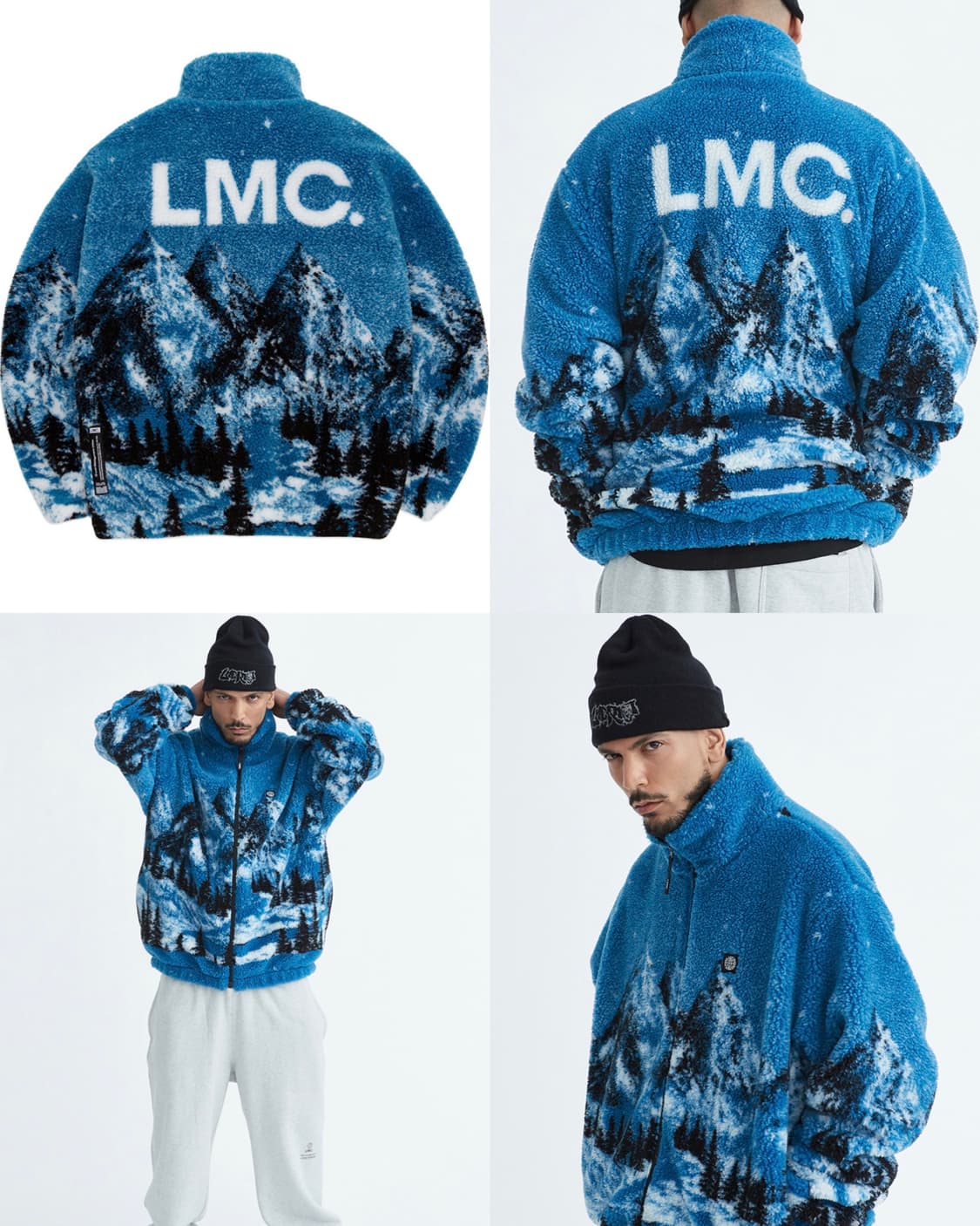 LMC 스노우 빌리지 플리스 후리스 설산 자켓 블루 M 상품이미지4