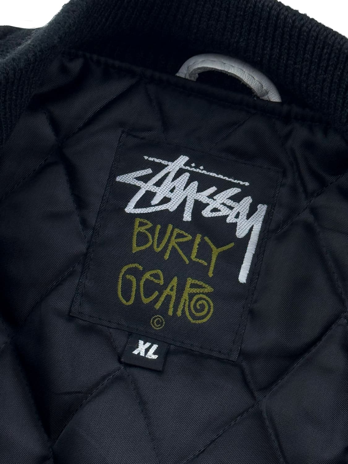 스투시 2003 한정 바시티 자켓 블랙 상품이미지5