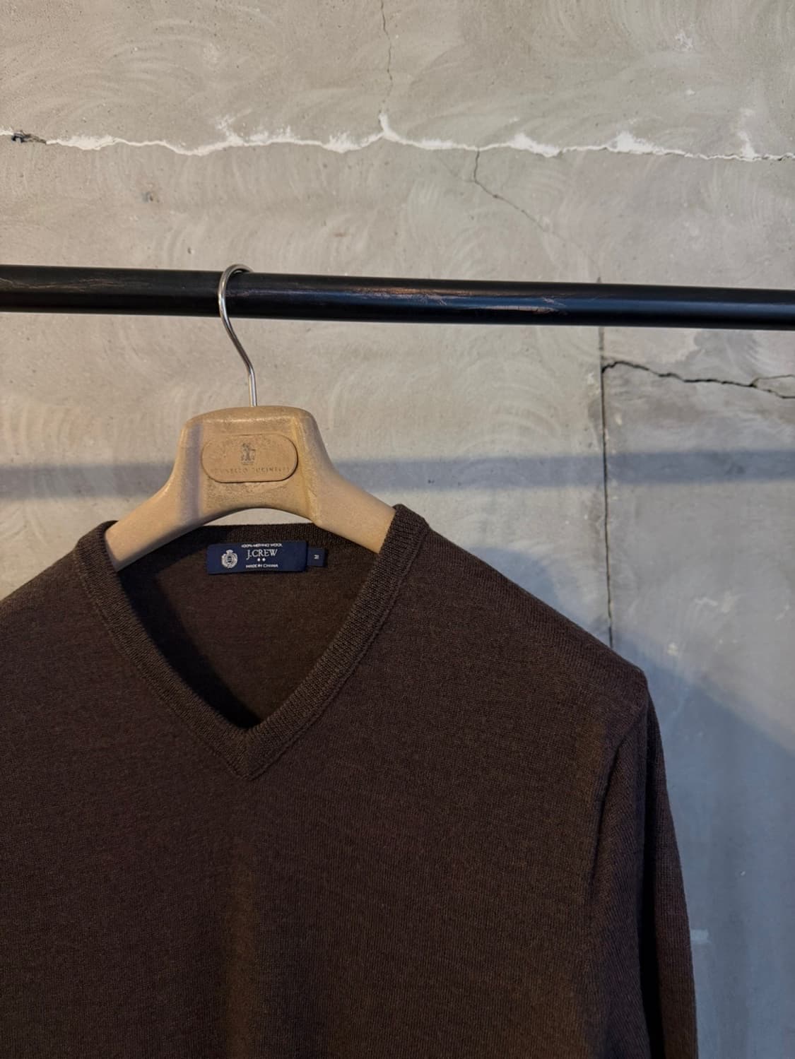 제이크루 램스울 브이넥 니트 남성95 상품이미지3