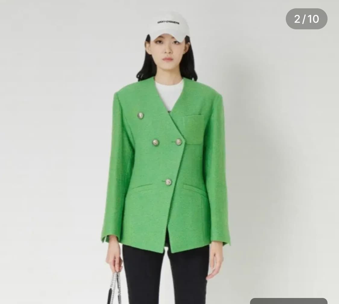 럭키슈에뜨 2022 더블버튼 울 자켓  36사이즈 상품이미지1