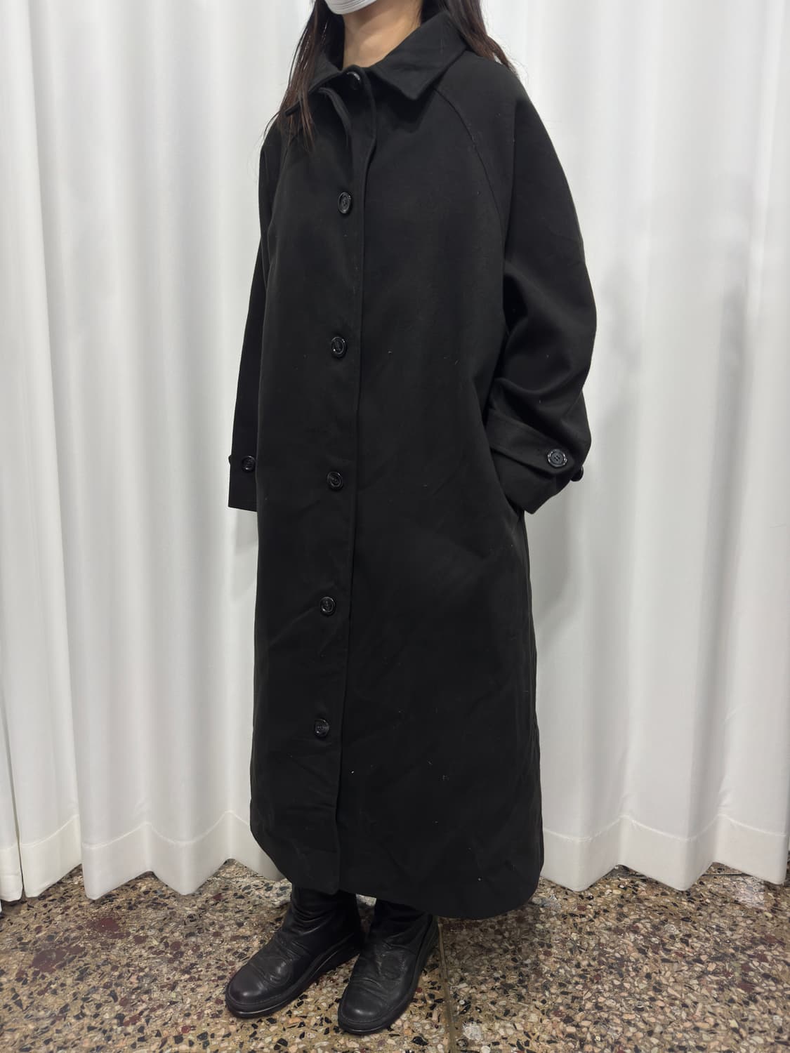 nuelu button maxi coat 상품이미지2