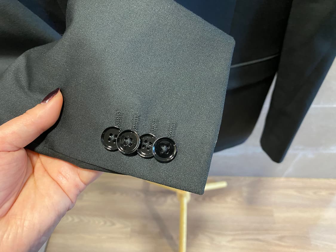 EXPRESS 세미 블랙 울 블레이저 (40) 상품이미지6